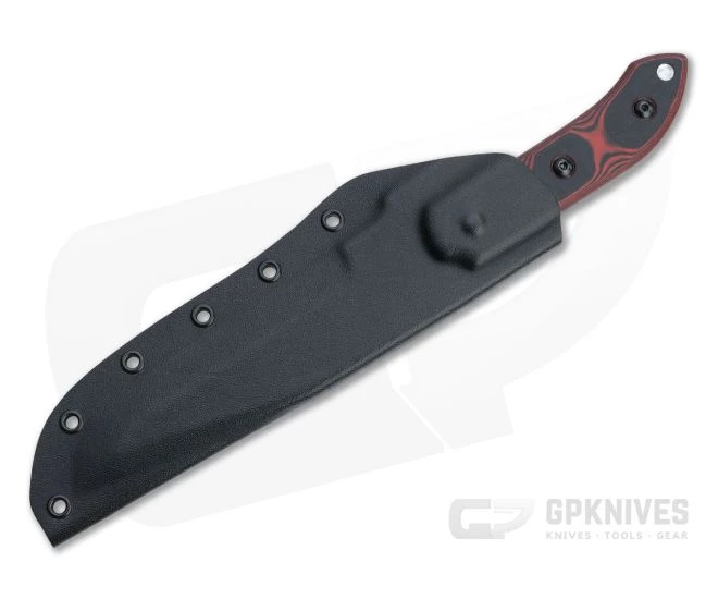 TOPS Black Heat Black 1095 Red and Black G10 Tactical Fixed Blade BLKHT-01 - Image 2