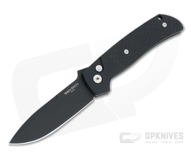 Protech X Terzuola ATCF Black DLC Magnacut Textured Black G10 Automatic BT2715