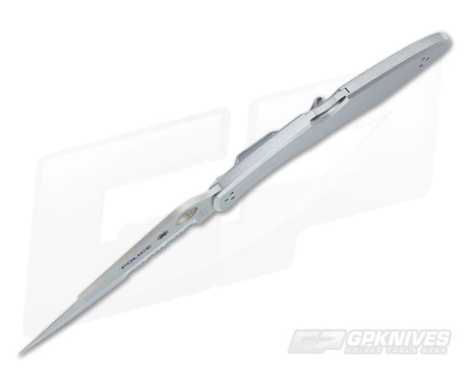Spyderco Police Model Stainless Steel Part Serrated C07PS - Image 3