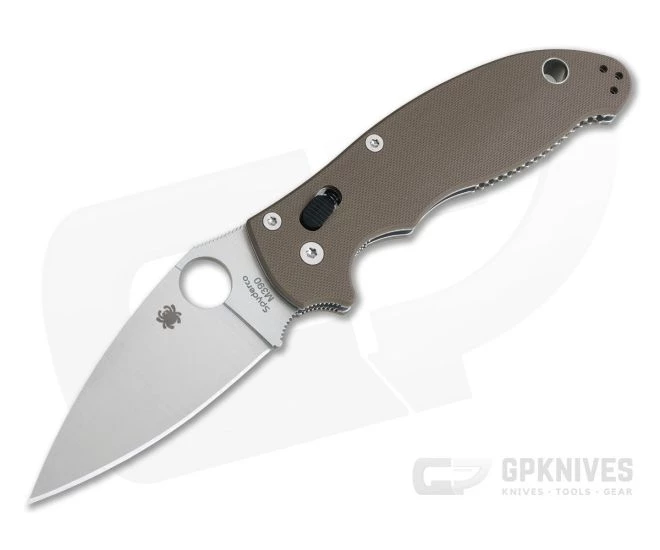 Spyderco Manix 2 Limited Satin M390 Earth Brown G10 C101GPBN2