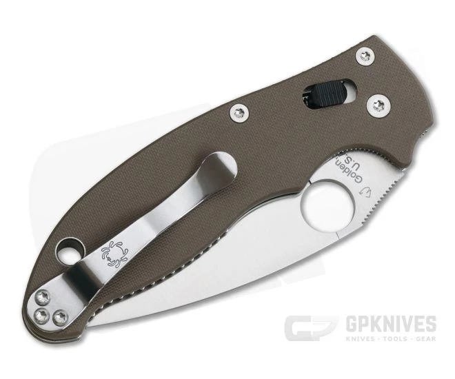 Spyderco Manix 2 Limited Satin M390 Earth Brown G10 C101GPBN2 - Image 2