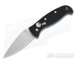 Spyderco Autonomy 2 Black G10 Plain LC200N Automatic Knife C165GP2
