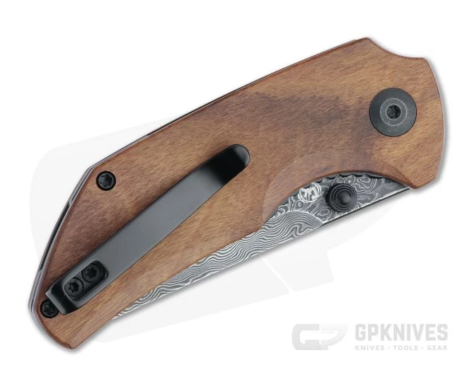 CIVIVI x Christensen Thug 2 Black Damascus Cuibourtia Wood Liner Lock Folder C20028C-DS1 - Image 2