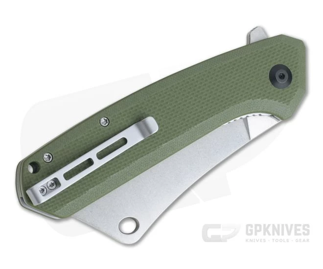 CIVIVI Mastodon C2012A OD Green G10 9Cr18MoV Stainless Steel Liner Lock Flipper - Image 2