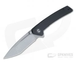 CIVIVI Keen Nadder Gray Stonewashed N690 Coarse Black G10 Liner Lock Flipper C2021A