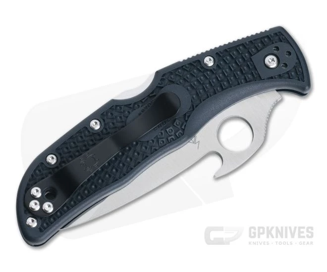 Spyderco Endela Emerson Wave Lightweight Black FRN Plain Edge VG-10 C243PGYW - Image 2