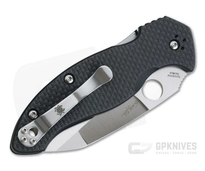 Spyderco Canis McCann Hollow Ground Wharncliffe Carbon Fiber Compression Lock Folder C248CFP - Image 2