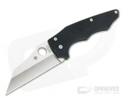 Spyderco YoJumbo Satin S30V Coarse Black G10 Compression Lock Folder C253GP