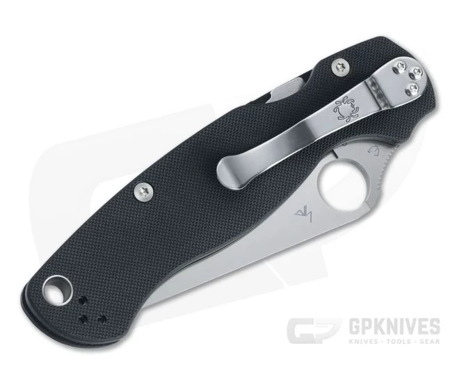 Spyderco ParaMilitary 2 Satin S45VN Black G10 CQI Compression Lock Folder C81GP2 - Image 2