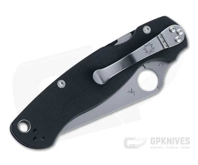 Spyderco ParaMilitary 2 Satin Fully Serrated S45VN Black G10 CQI Compression Lock Folder - Image 2