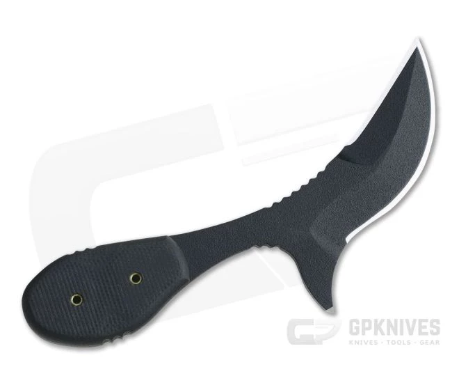 TOPS Knives California Cobra Black 1095 Black G10 Double Edge Neck Knife CALCO-01 - Image 3