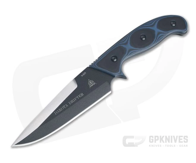 TOPS Dakota Drifter Black 1095 Blue/Black G10 Fixed Blade DAKD-5B