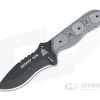 TOPS Desert Son Black Recurve Hunters Point Black Linen Micarta Fixed Blade DSON-01