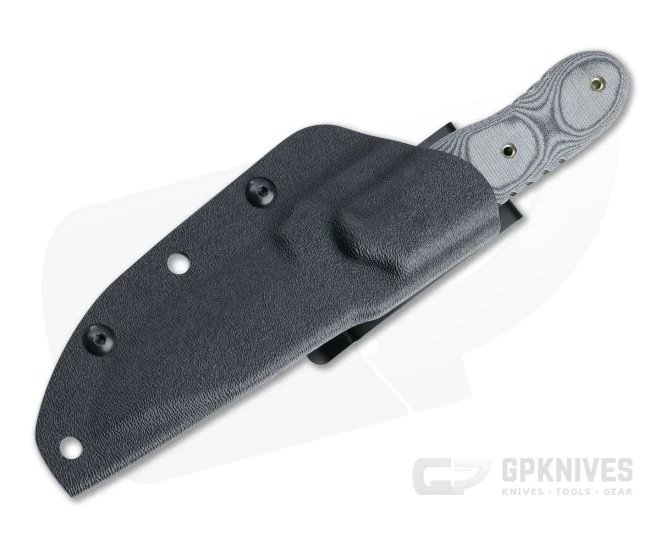 TOPS Desert Son Black Recurve Hunters Point Black Linen Micarta Fixed Blade DSON-01 - Image 2