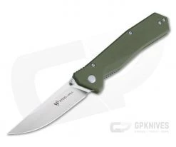 Steel Will Daitengu Liner Lock Satin D2 OD Green G10 Folder F11-02