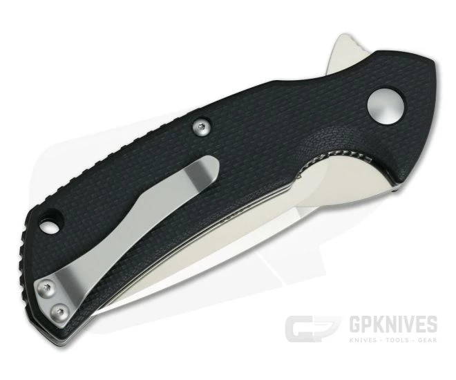 Steel Will Plague Doctor Mini Satin D2 Coarse Black G10 Flipper F16M-01 - Image 2