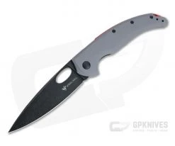 Steel Will Sedge Black Stonewashed D2 Gray G10 Liner Lock Folding Knife F19-20