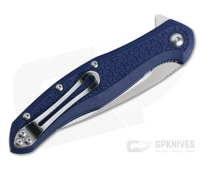 Steel Will Intrigue Mini D2 Flipper Blue FRN Blue Standoffs F45M-16 - Image 2