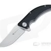 Steel Will Sargas Satin D2 Black G10 Liner Lock Flipper F60-10