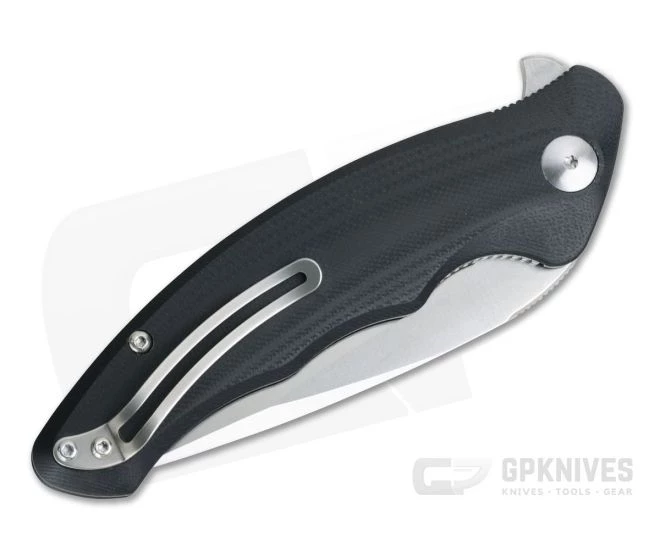 Steel Will Avior Satin D2 Black G10 Liner Lock Flipper F62-10 - Image 2