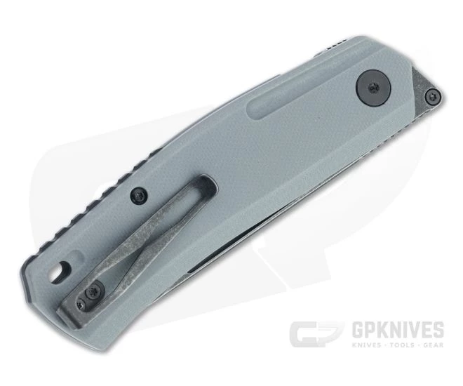 Steel Will Fjord Black Stonewashed D2 Gray G10 Liner Lock Front Flipper F71-28 - Image 2