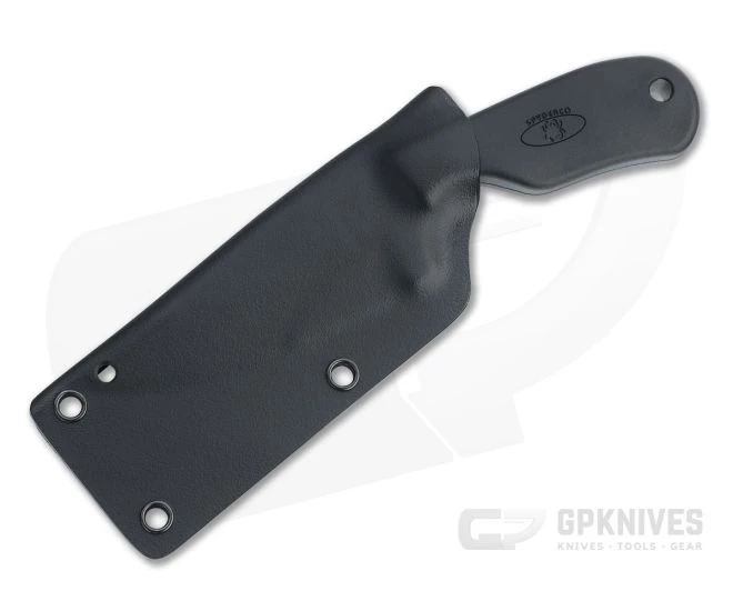 Spyderco Perrin Subway Bowie Black LC200N Fixed Blade Neck Knife FB48PBBK - Image 2