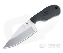 Spyderco Perrin Subway Bowie Satin LC200N Fixed Blade Neck Knife FB48PBK