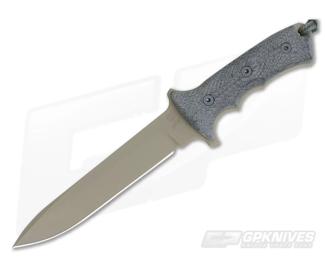 Chris Reeve Large Green Beret 7" Flat Dark Earth Plain Edge