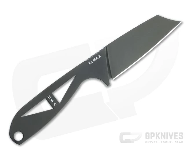 Bradford G-Cleaver Black DLC Elmax Fixed Blade Neck Knife GCLEAVER-DLC - Image 3