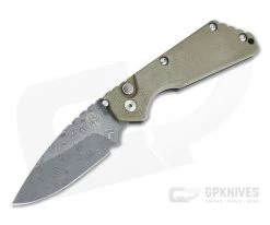 Protech GPKnives Exclusive Strider SnG Green Micarta Top Nichols Damascus Blade Automatic Knife GP-SNG-06-01