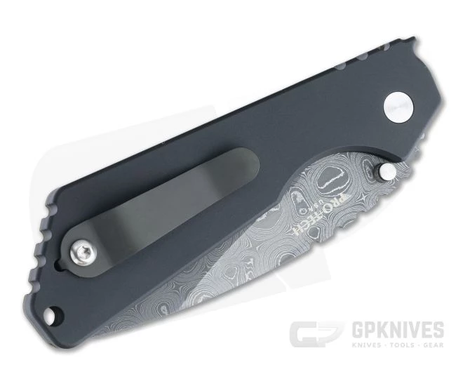 Protech GPKnives Exclusive Strider SnG Green Micarta Top Nichols Damascus Blade Automatic Knife GP-SNG-06-01 - Image 2