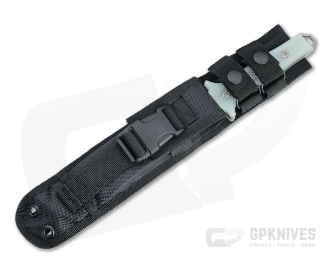 Heretic Knives Nephilim Dagger Battleworn Elmax Jade G10 Fixed Blade H003-5A-JADE - Image 2