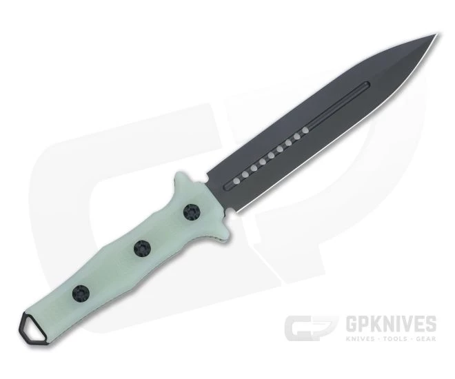 Heretic Knives Nephilim Dagger DLC Elmax Jade G10 Fixed Blade H003-6A-JADE - Image 3