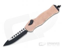 Heretic Knives Hydra Single Edge Two-Tone Black Elmax Copper Single Action OTF Automatic H007-10A-COPPER