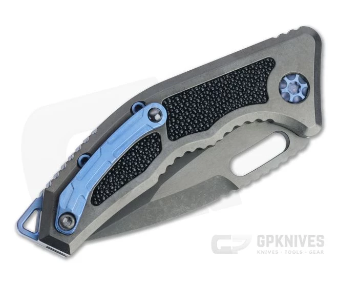 Heretic Knives Medusa Tanto Battle Worn DLC Elmax Ray Skin Inlaid Titanium Automatic Knife H011-6A-Ti/RAY - Image 2