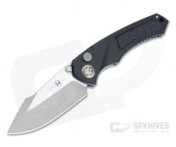 Heretic Knives Pariah Battleworn Elmax Dual Action Liner Lock Automatic H048-5A