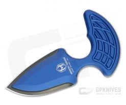 Heretic Knives Sleight Modular Push Dagger Black DLC 20CV Blue Fixed Blade H050-6A-BLU