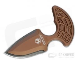 Heretic Knives Sleight Modular Push Dagger Black DLC 20CV Bronze Fixed Blade H050-6A-BRZ