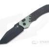 Heretic Knives Wraith Auto Tanto Black Elmax Jade G10 Bolster Carbon Fiber Automatic H100-4A-JADE