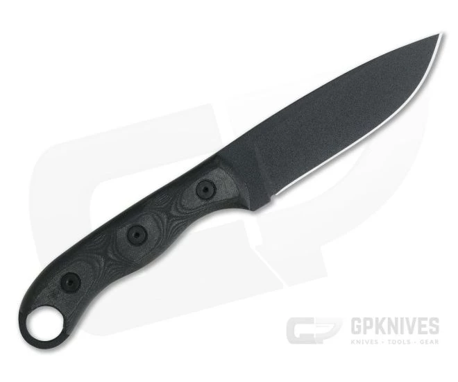 TOPS Knives HOG 4.5 Black Micarta 1095 Leather Sheath HOG-45 - Image 3