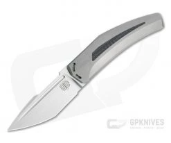 Tashi Bharucha Design Krypton 1 Satin CPM-154 Carbon Fiber Inlaid Kickstop Flipper