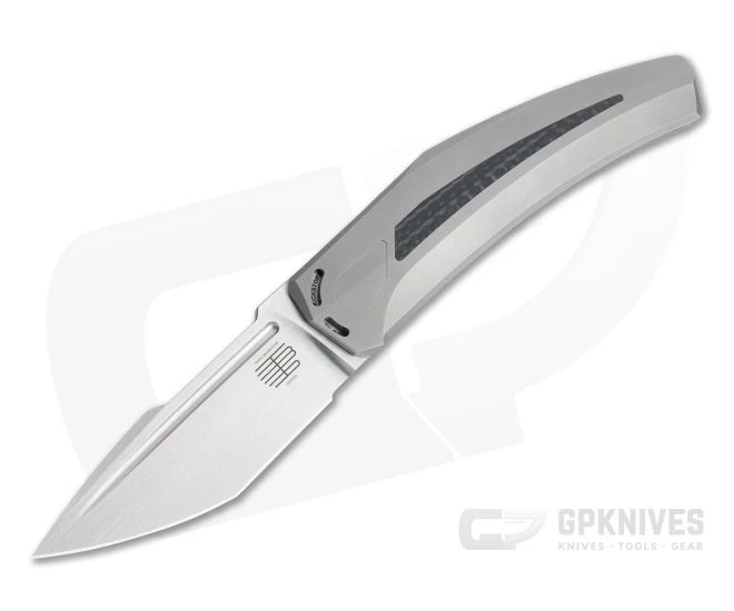 Tashi Bharucha Design Krypton 1 Satin CPM-154 Carbon Fiber Inlaid Kickstop Flipper