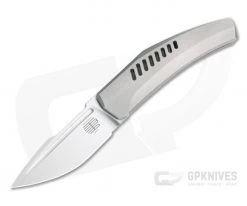 Tashi Bharucha Design Krypton 2 Satin CPM-154 Milled Titanium Kickstop Flipper