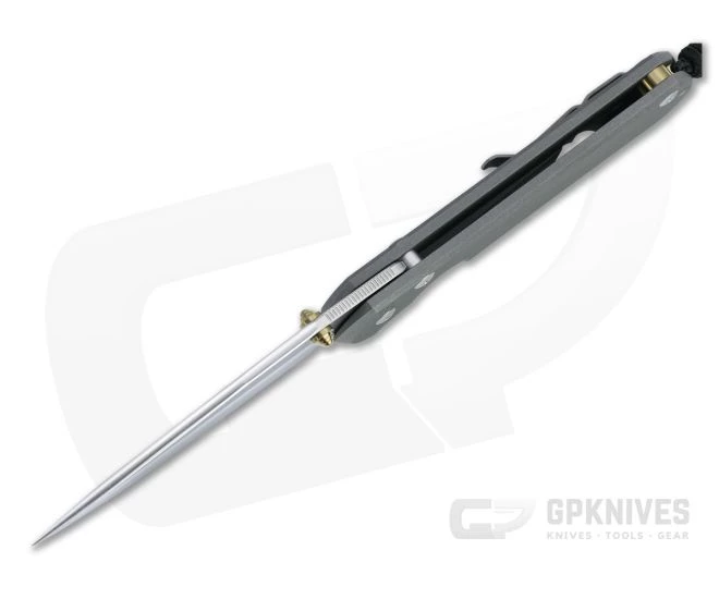 Chris Reeve Large Sebenza 31 Gold Double Lugs Stonewashed S45VN Titanium Folder 002 - Image 3