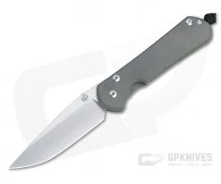 Chris Reeve Large Sebenza 31 Silver Double Lugs Stonewashed S45VN Titanium Folder 003