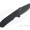 Protech Knives Les George SBR Left Handed DLC S35VN Smooth Black Automatic LG403-LH