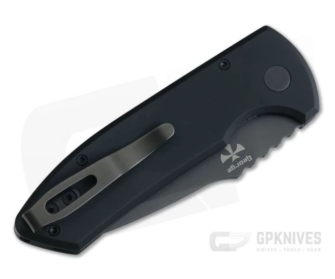 Protech Knives Les George SBR Blackout DLC S35VN Smooth Aluminum Automatic LG403 - Image 2