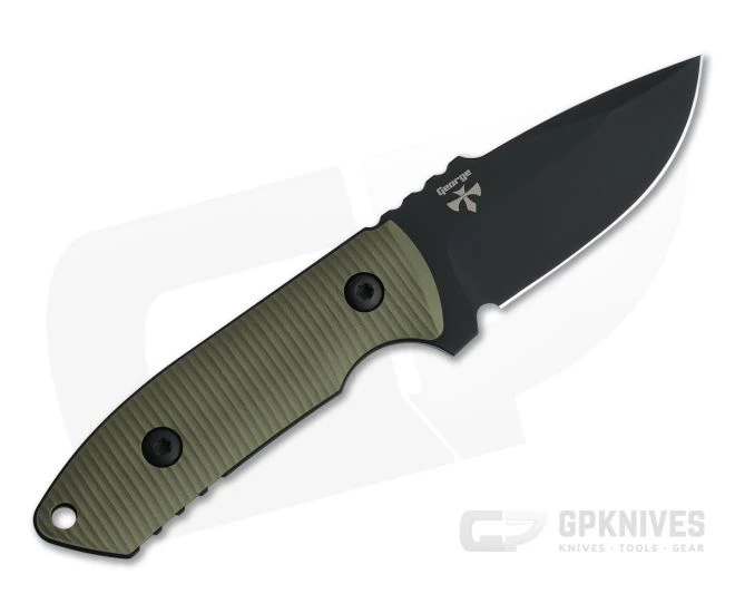 Protech Les George SBR Fixed Black DLC S35VN 3D Green G10 Kydex Sheath EDC Fixed Blade LG511 - Image 3