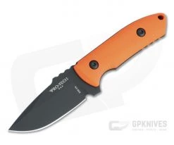 Protech Les George SBR Fixed Blade DLC S35VN Orange G10 with Kydex Sheath LG511