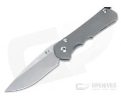 Chris Reeve Large Inkosi S45VN Drop Point Silver Lugs Titanium Folder